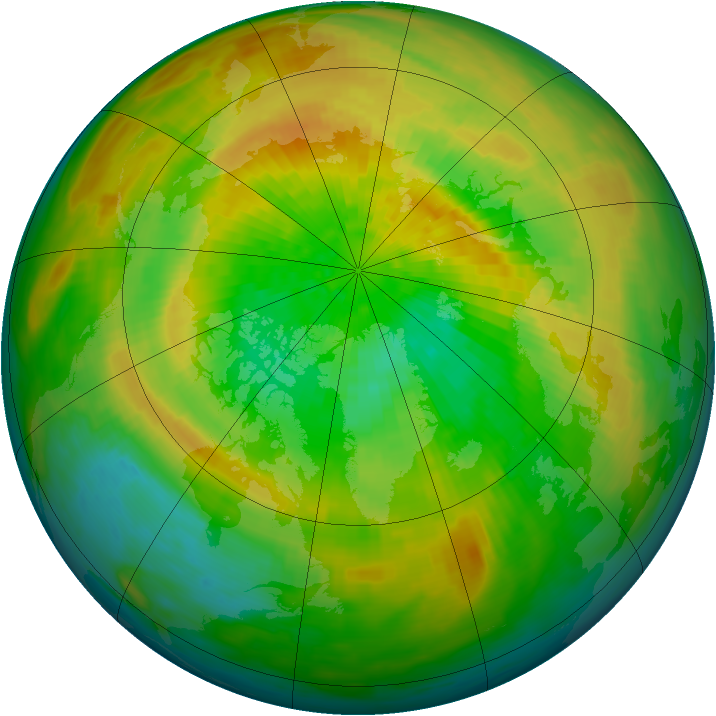 Arctic ozone map for 26 March 1993